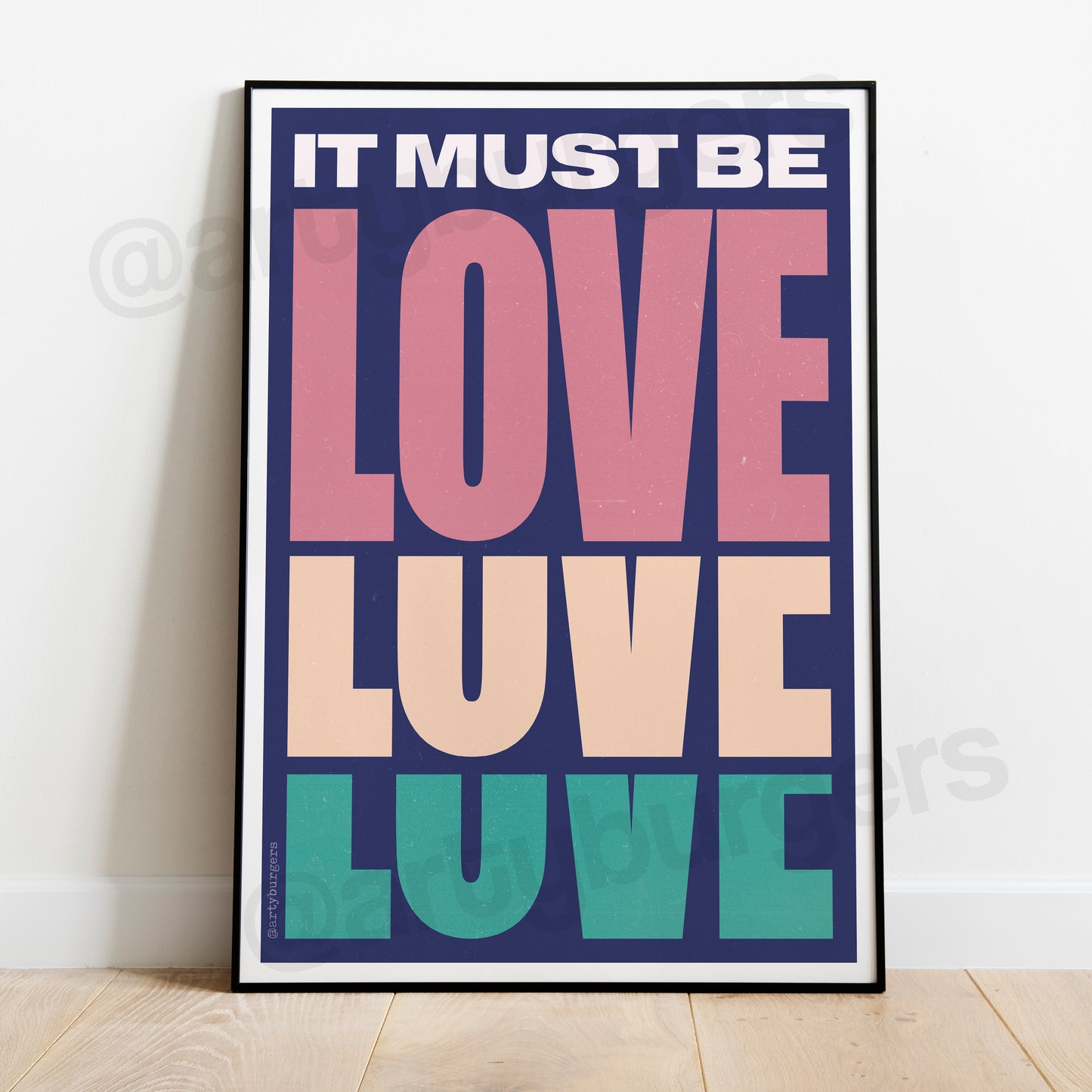 It Must Be Love music art print