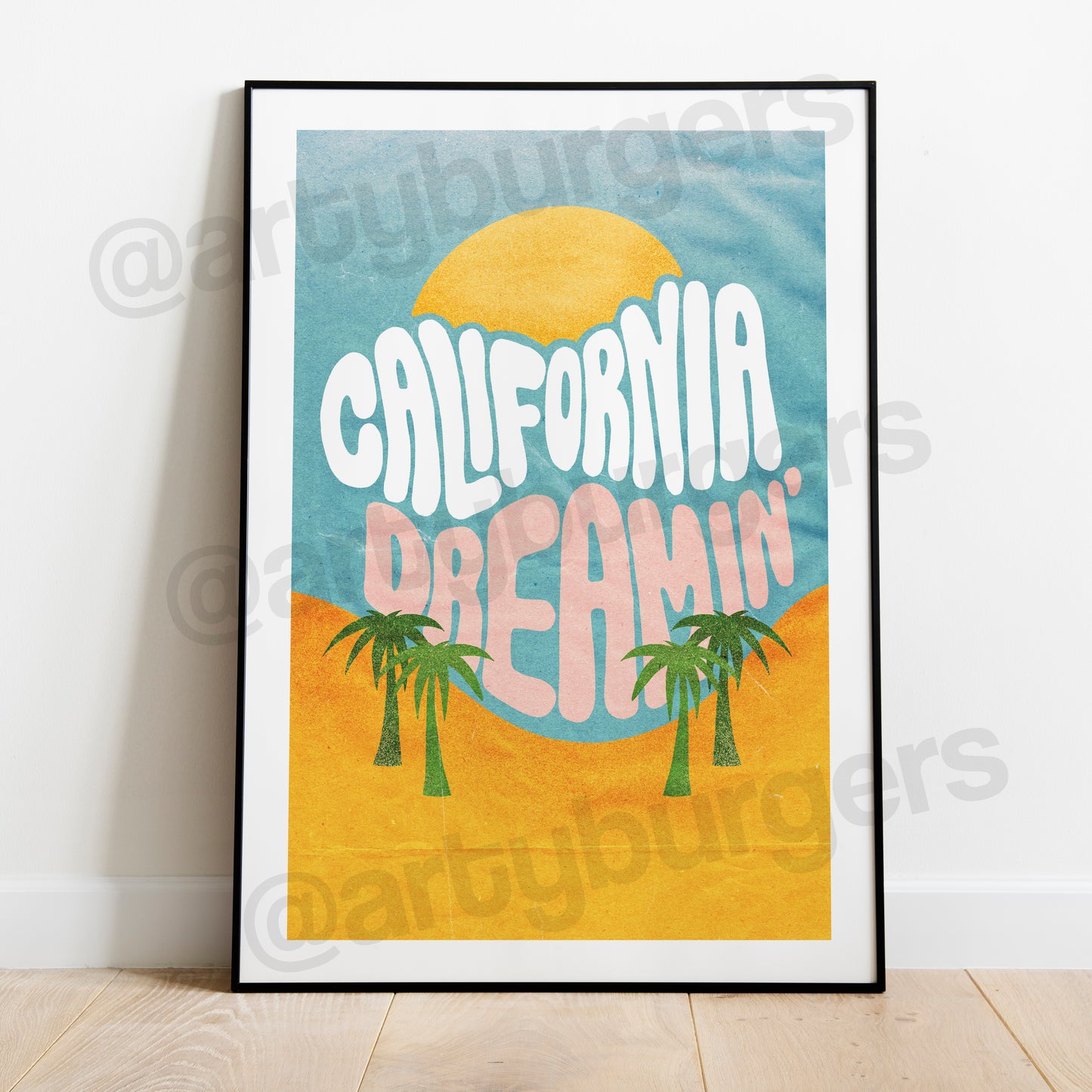 California Dreamin' music art print
