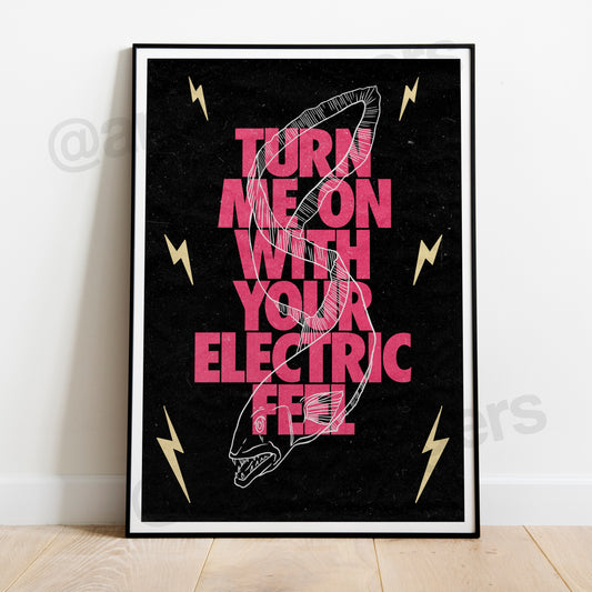 Electric Feel music art print