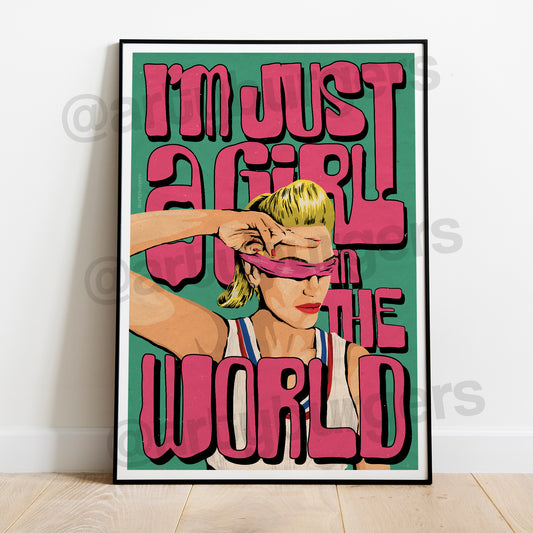 I'm Just a Girl music art print