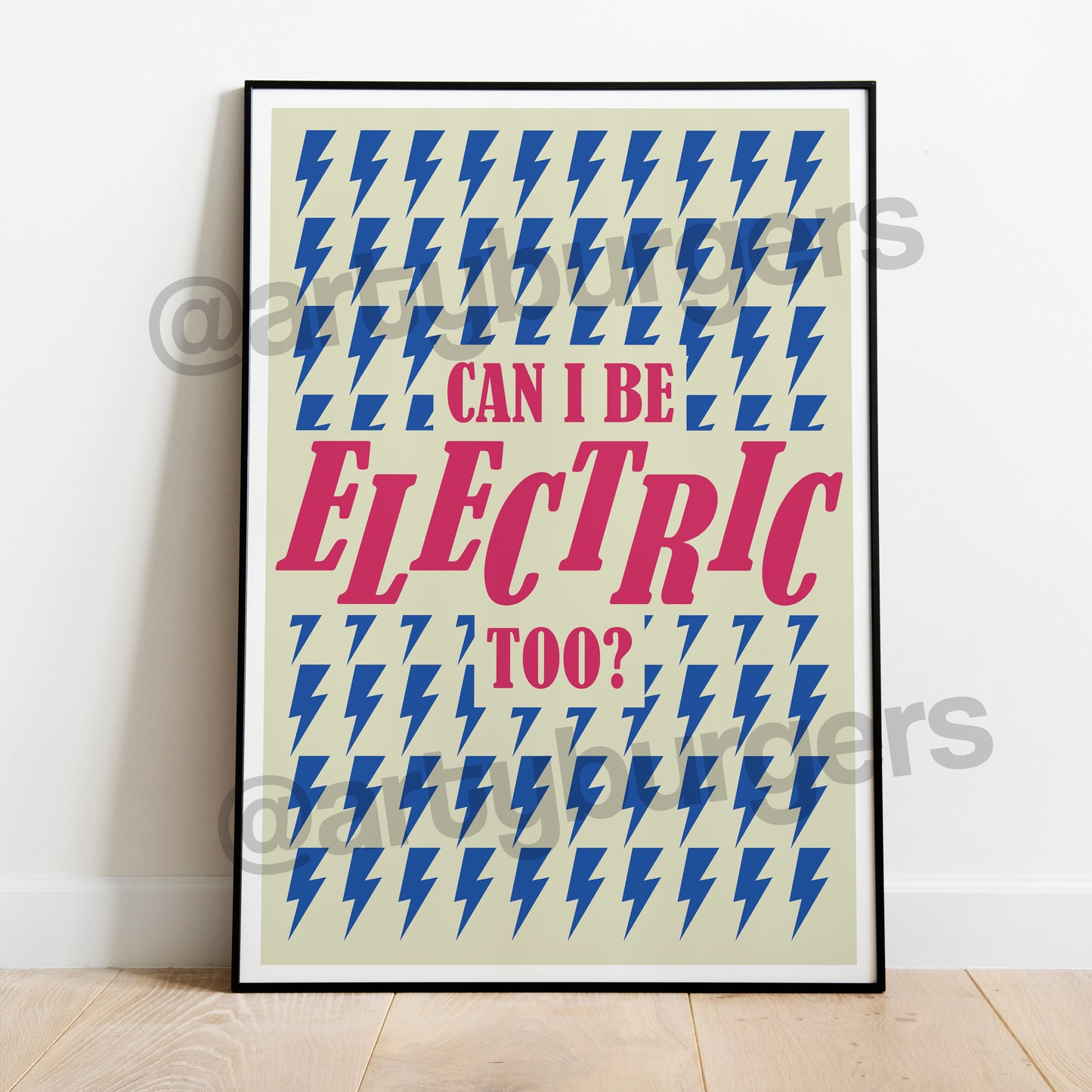 Can I Be Electric Too? music art print