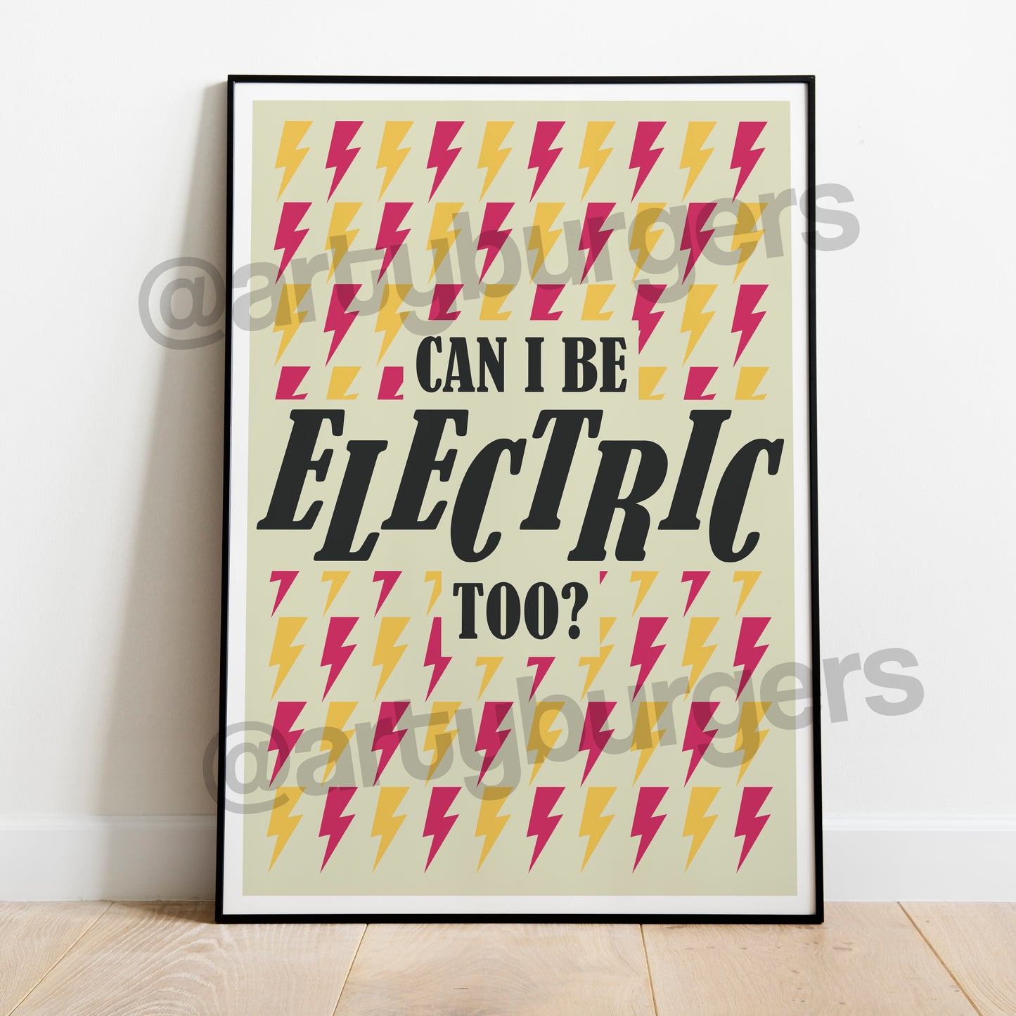 Can I Be Electric Too? music art print
