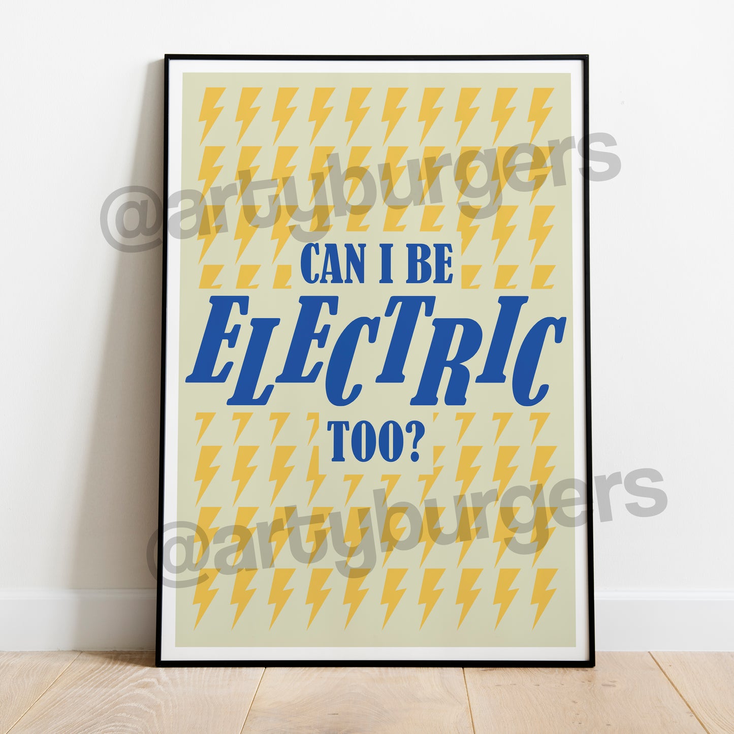 Can I Be Electric Too? music art print