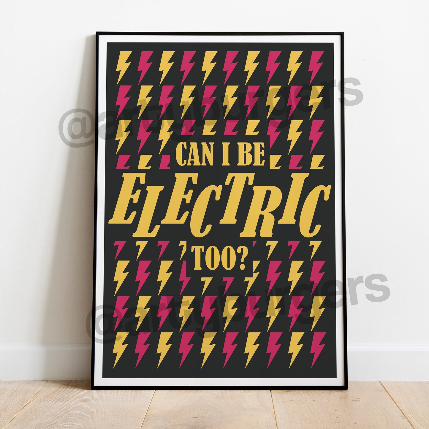 Can I Be Electric Too? music art print