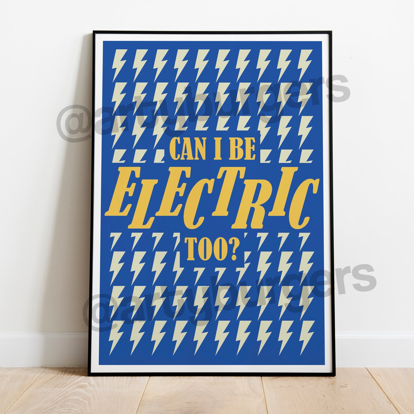 Can I Be Electric Too? music art print