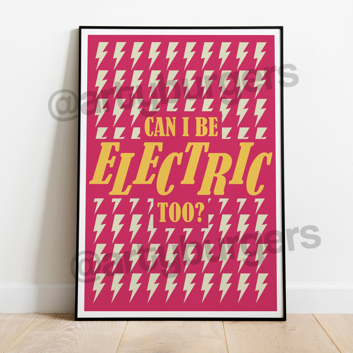 Can I Be Electric Too? music art print