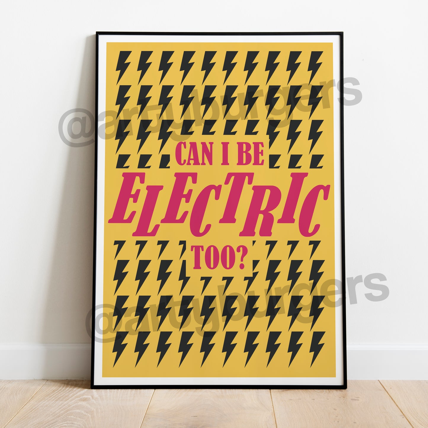 Can I Be Electric Too? music art print