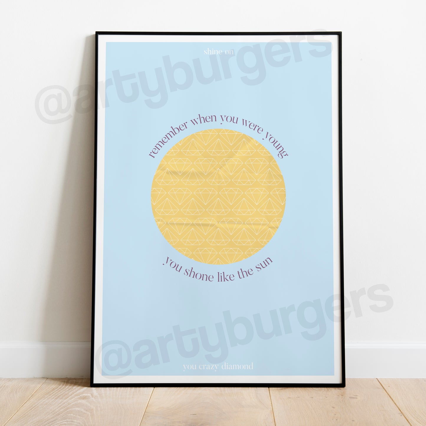 Shine On You Crazy Diamond music art print