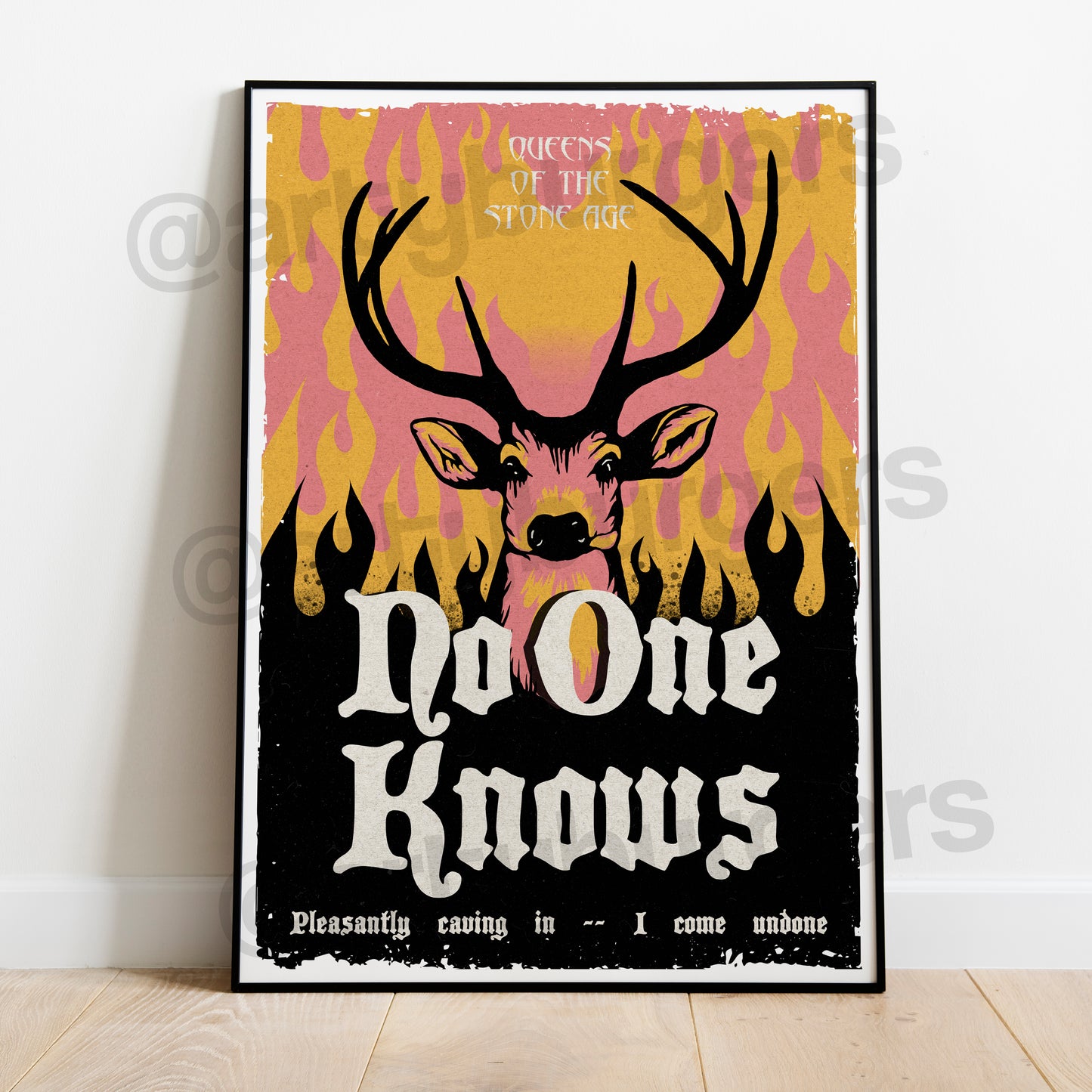 No One Knows music art print