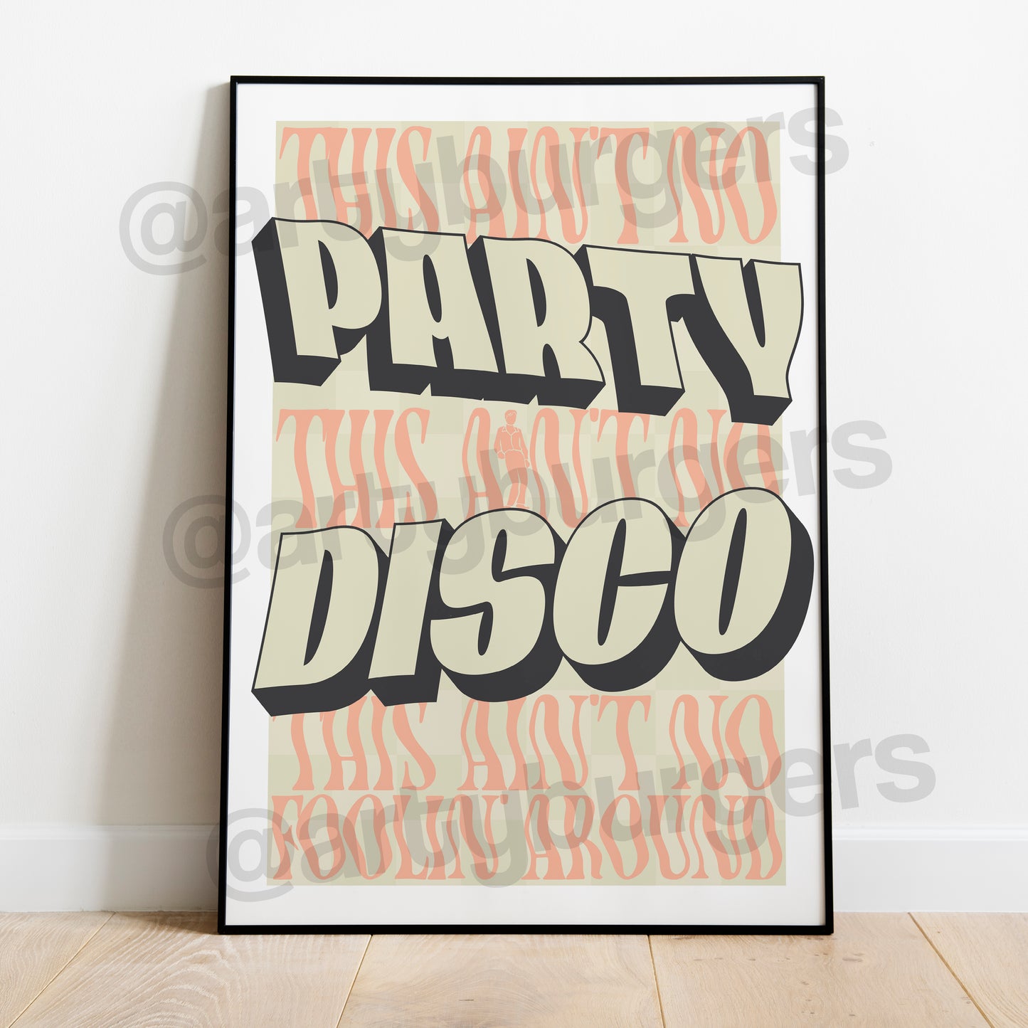 This Ain't No Disco music art print