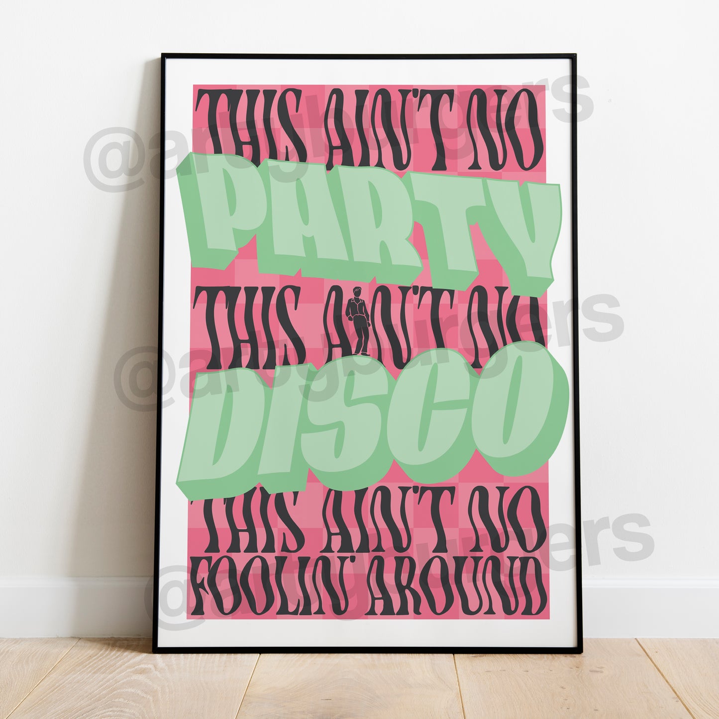 This Ain't No Disco music art print