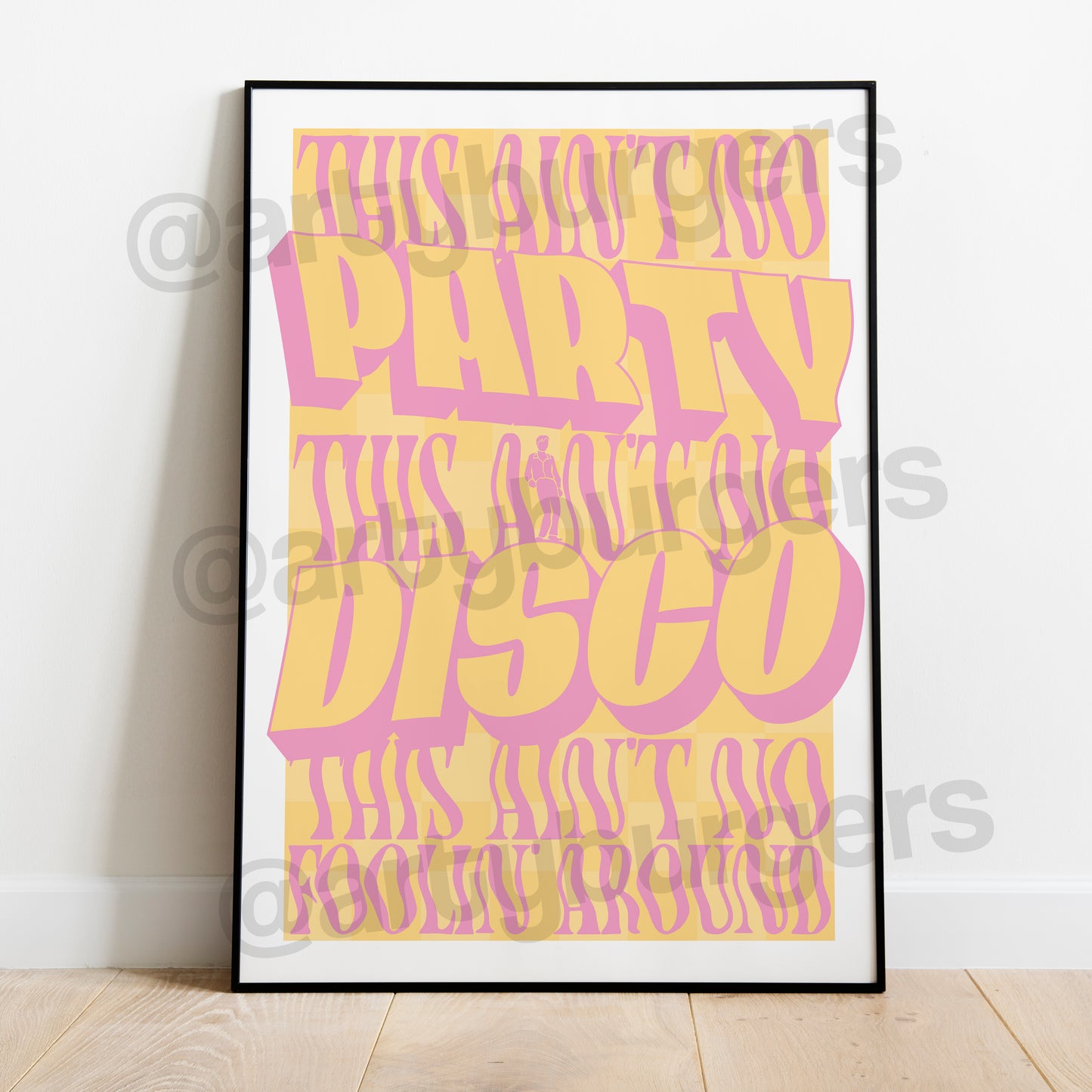 This Ain't No Disco music art print
