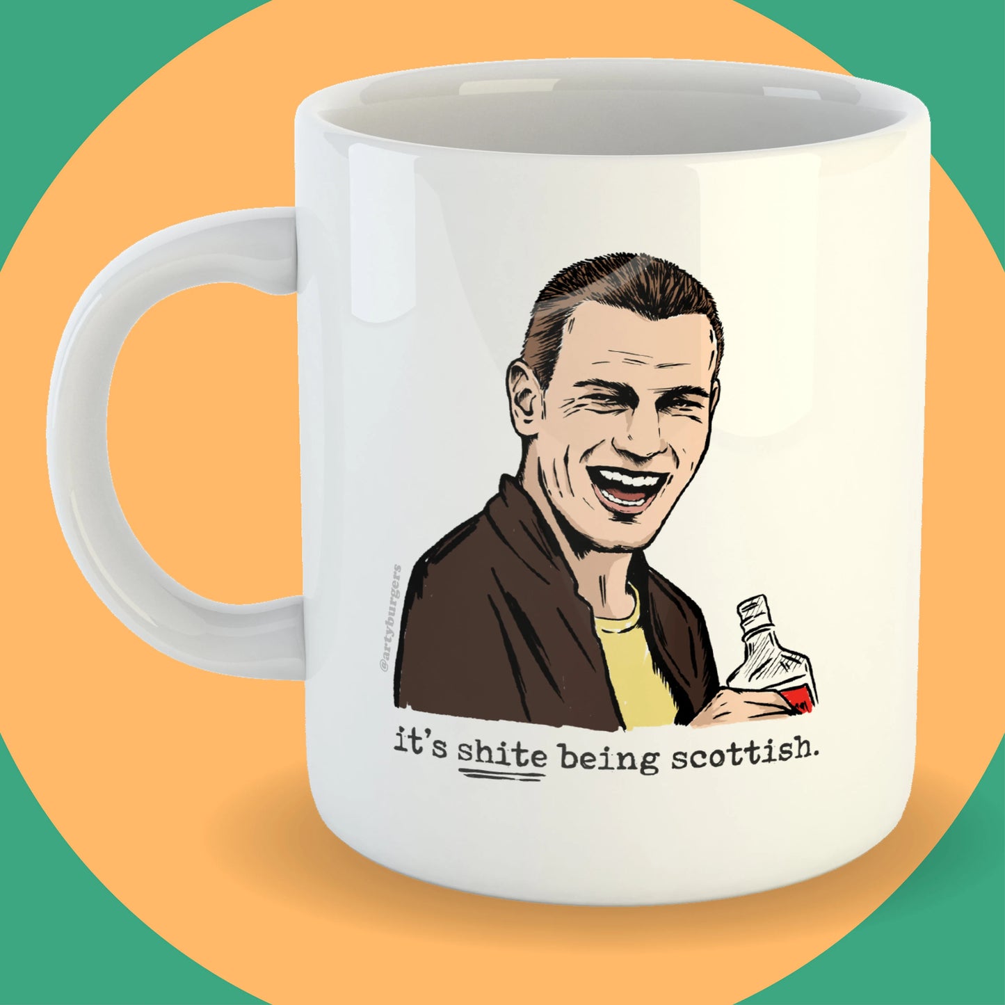 Shite Being Scottish - Trainspotting ceramic mug