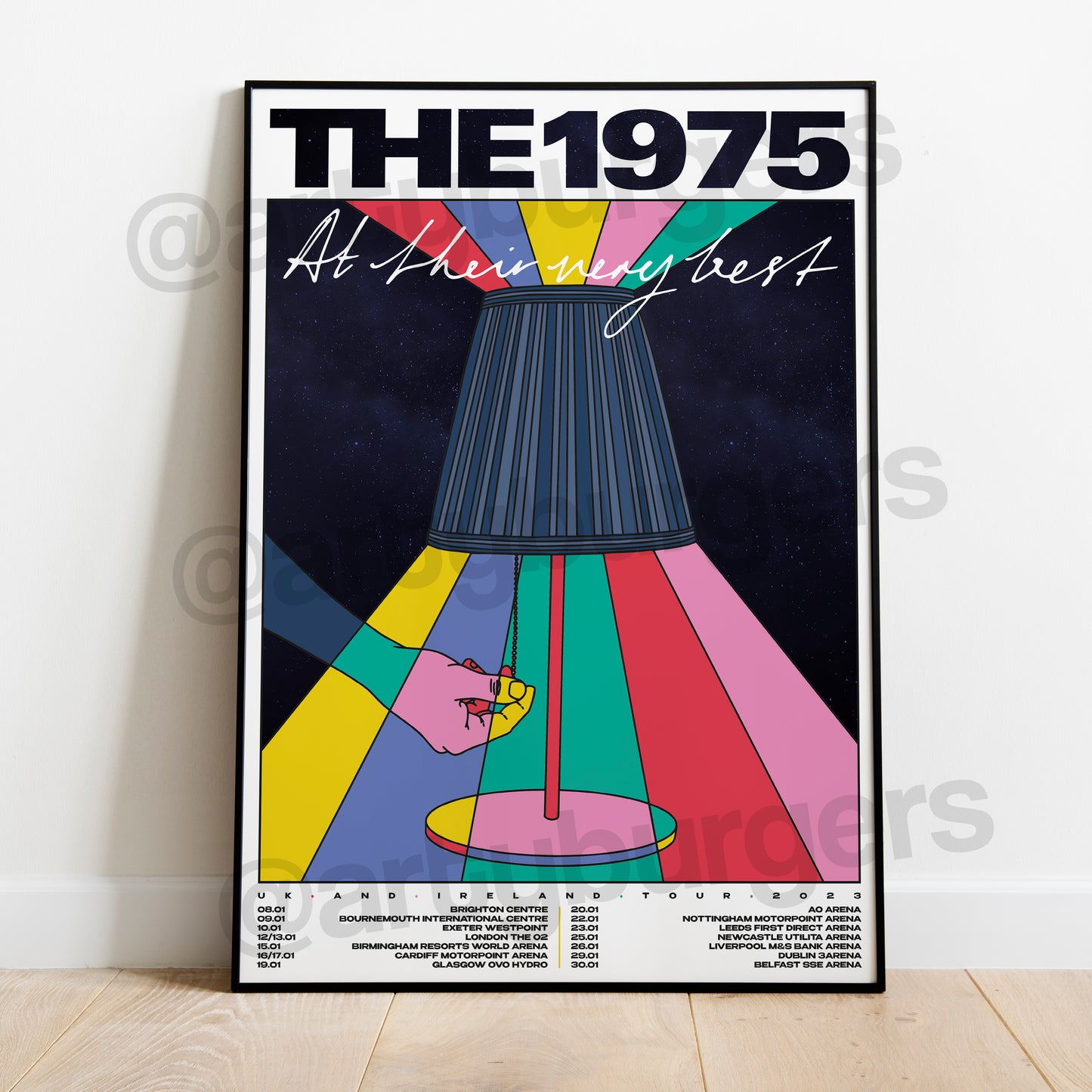 The 1975 - At Their Very Best 2023 UK & Ireland unofficial tour poster