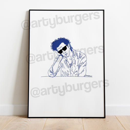 Matty Healy illustrated print