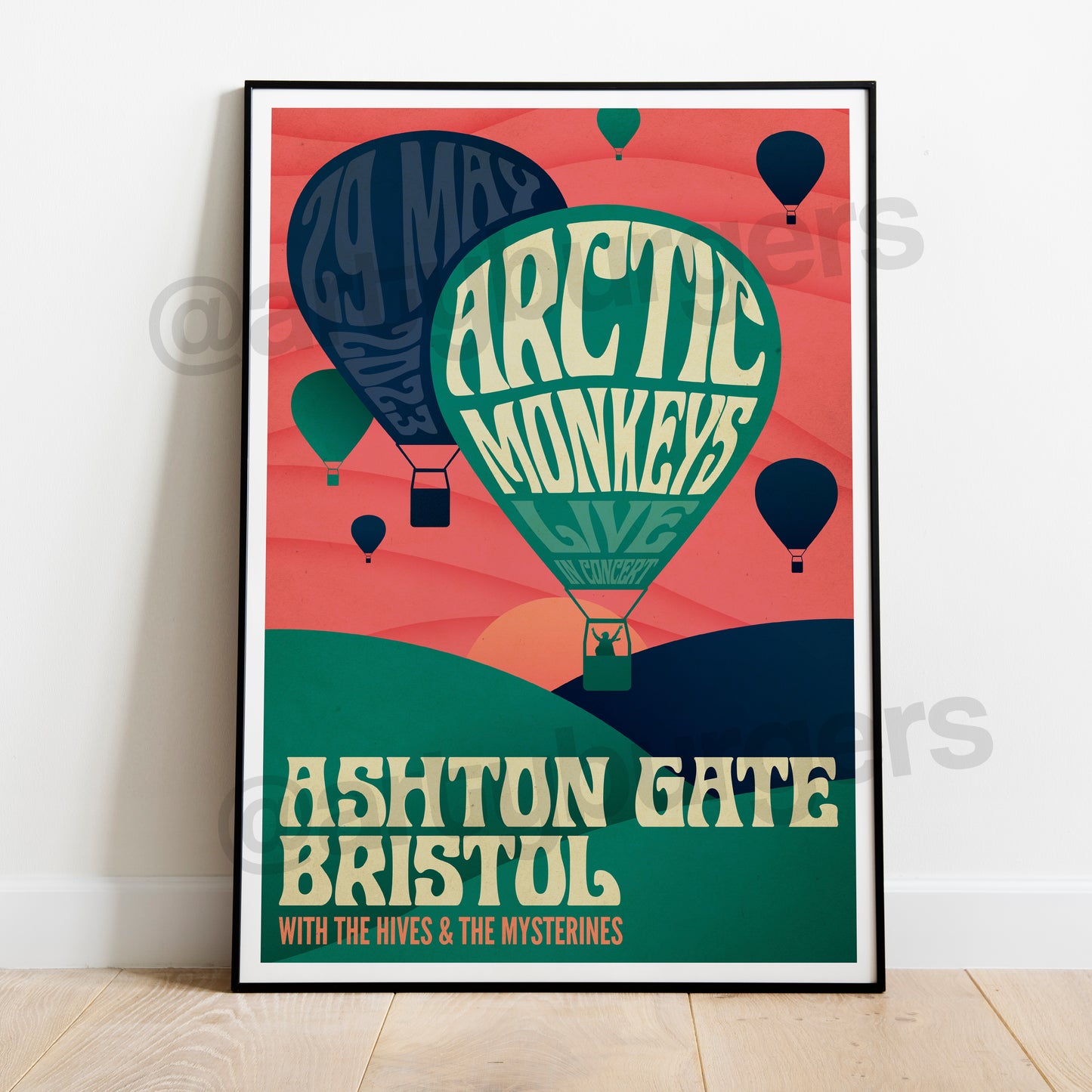 Arctic Monkeys @ BRISTOL ASHTON GATE 2023 unofficial tour poster