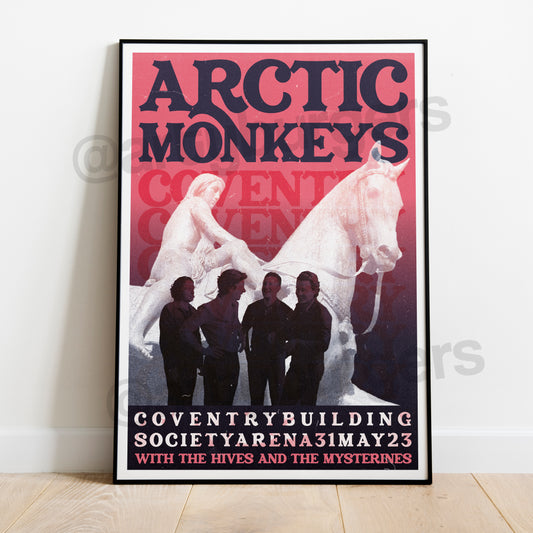 Arctic Monkeys @ COVENTRY 2023 unofficial tour poster