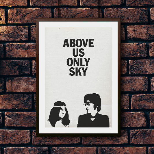 Above Us Only Sky illustrated music art print