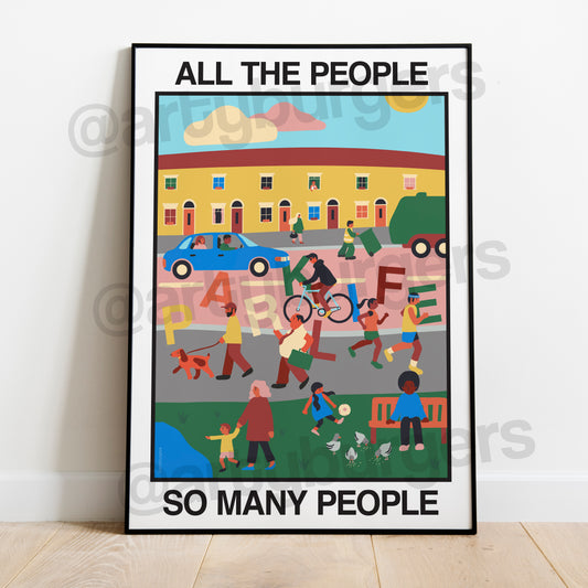 Parklife illustrated music art print