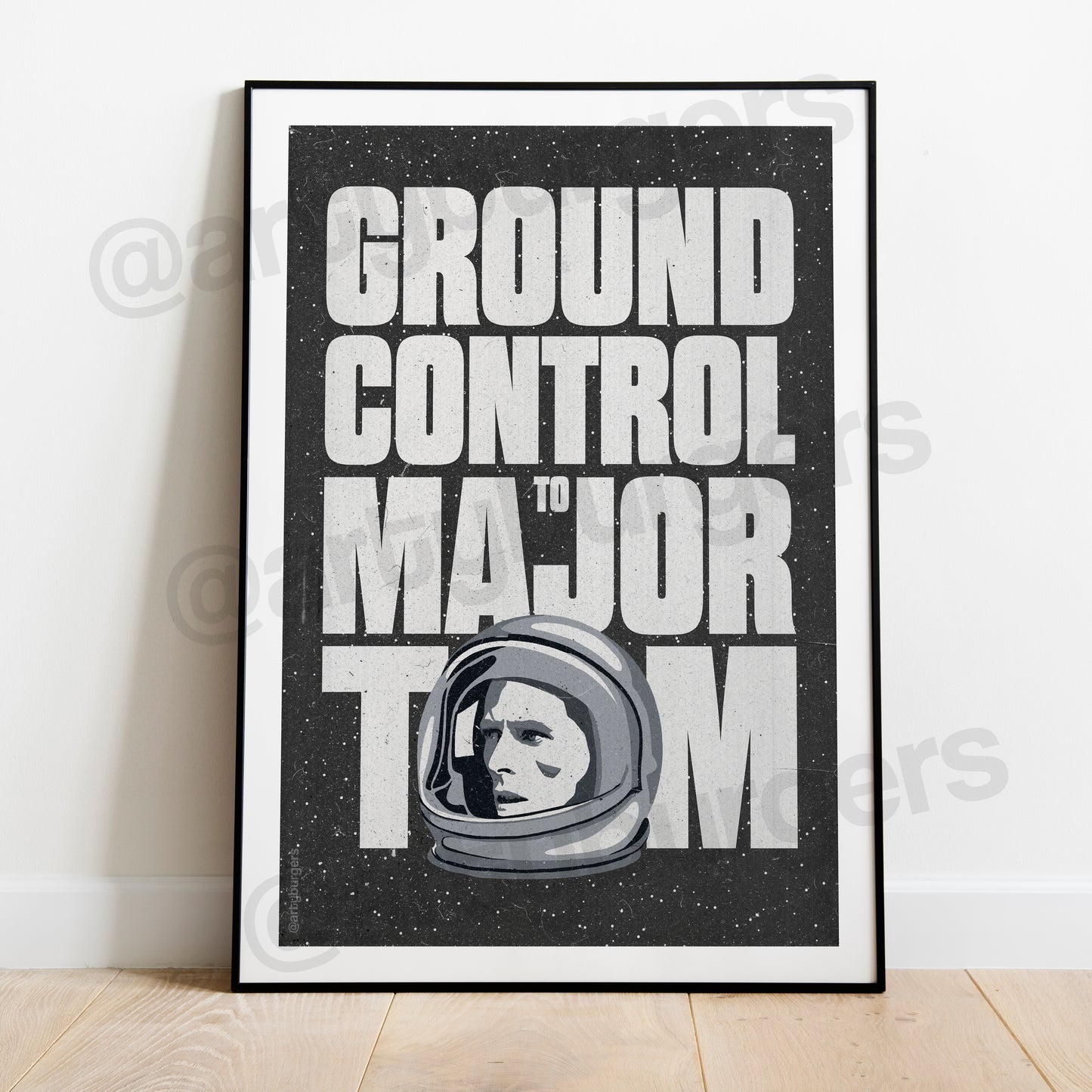 Ground Control to Major Tom music art print