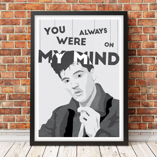 Always On My Mind music art print