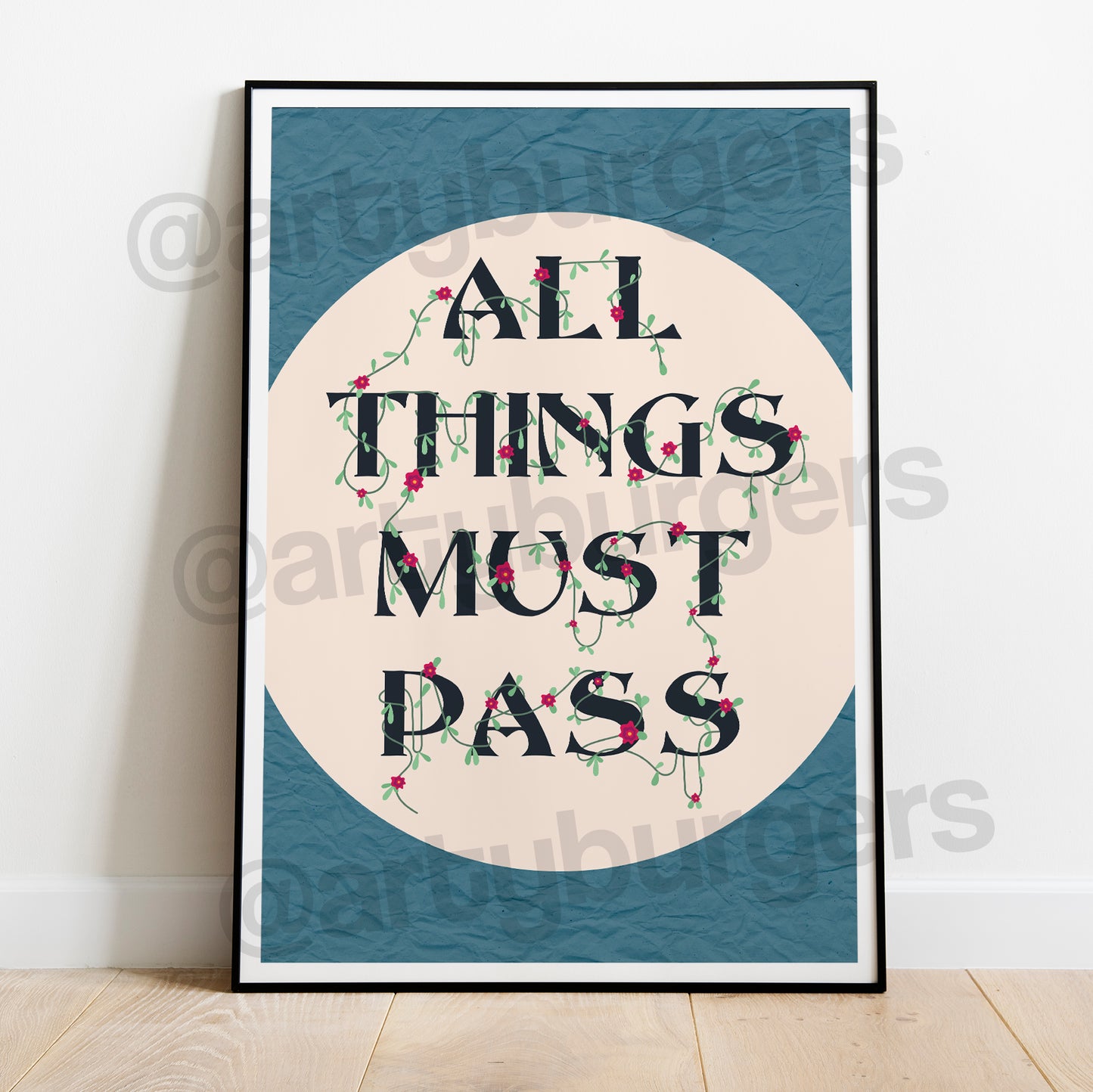 All Things Must Pass music art print