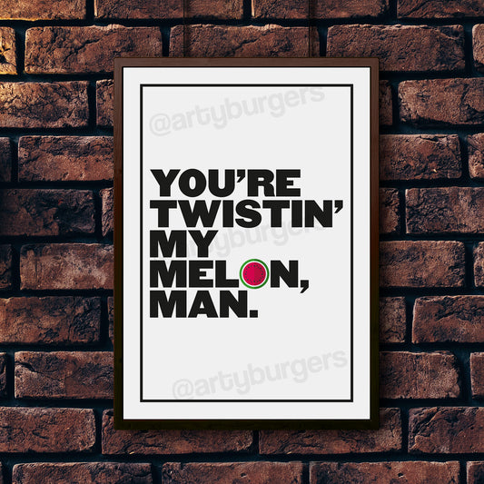 Twistin' My Melon music art print