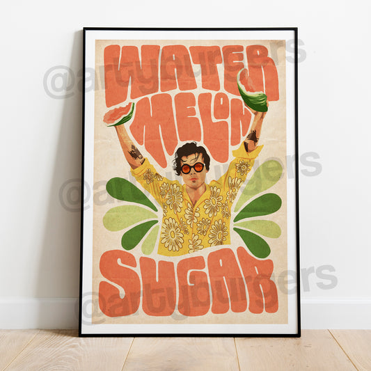 Watermelon Sugar illustrated art print