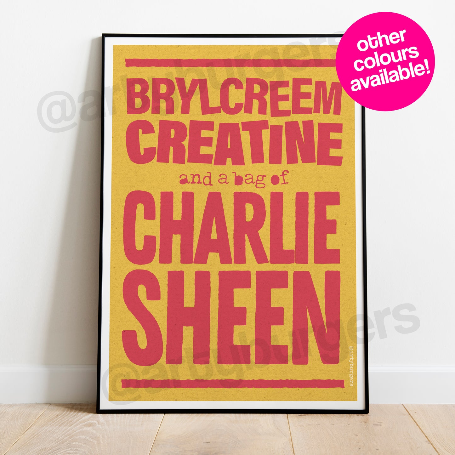 Brylcreem Creatine art print