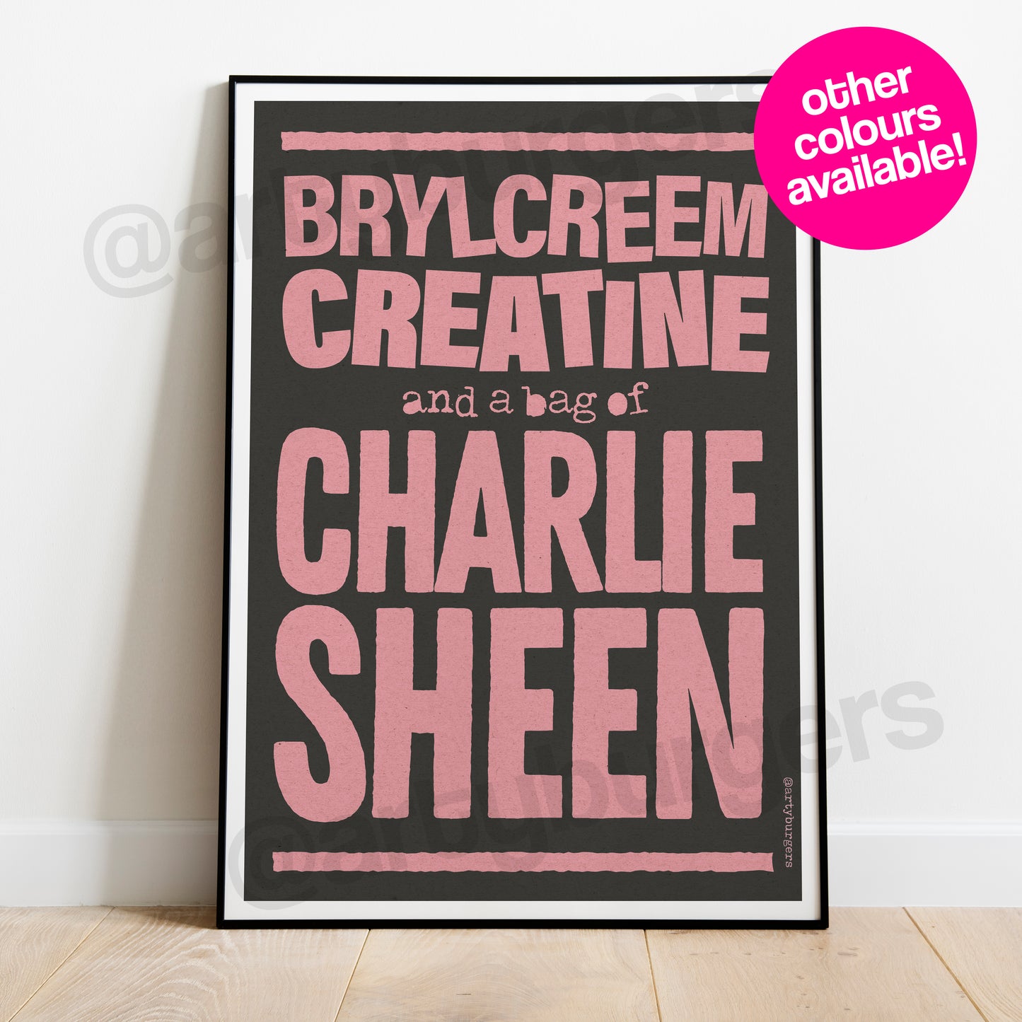 Brylcreem Creatine art print