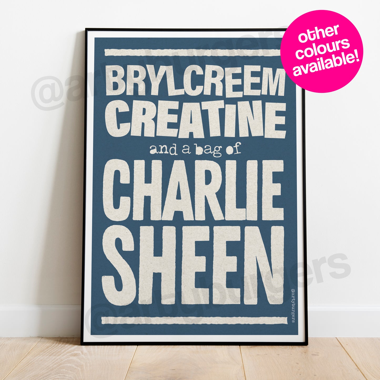 Brylcreem Creatine art print