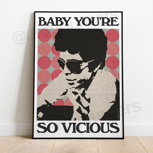 Vicious music art print