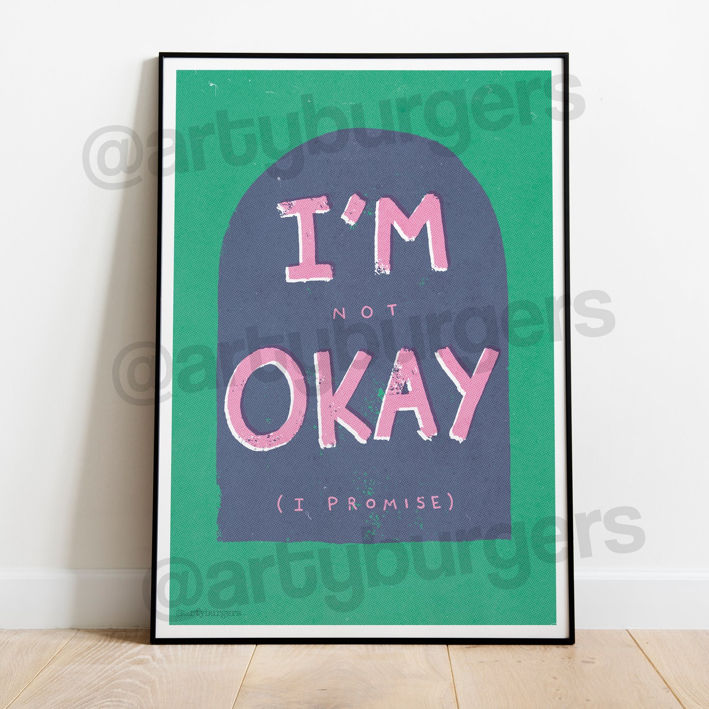 I'm Not Okay (I Promise) music art print