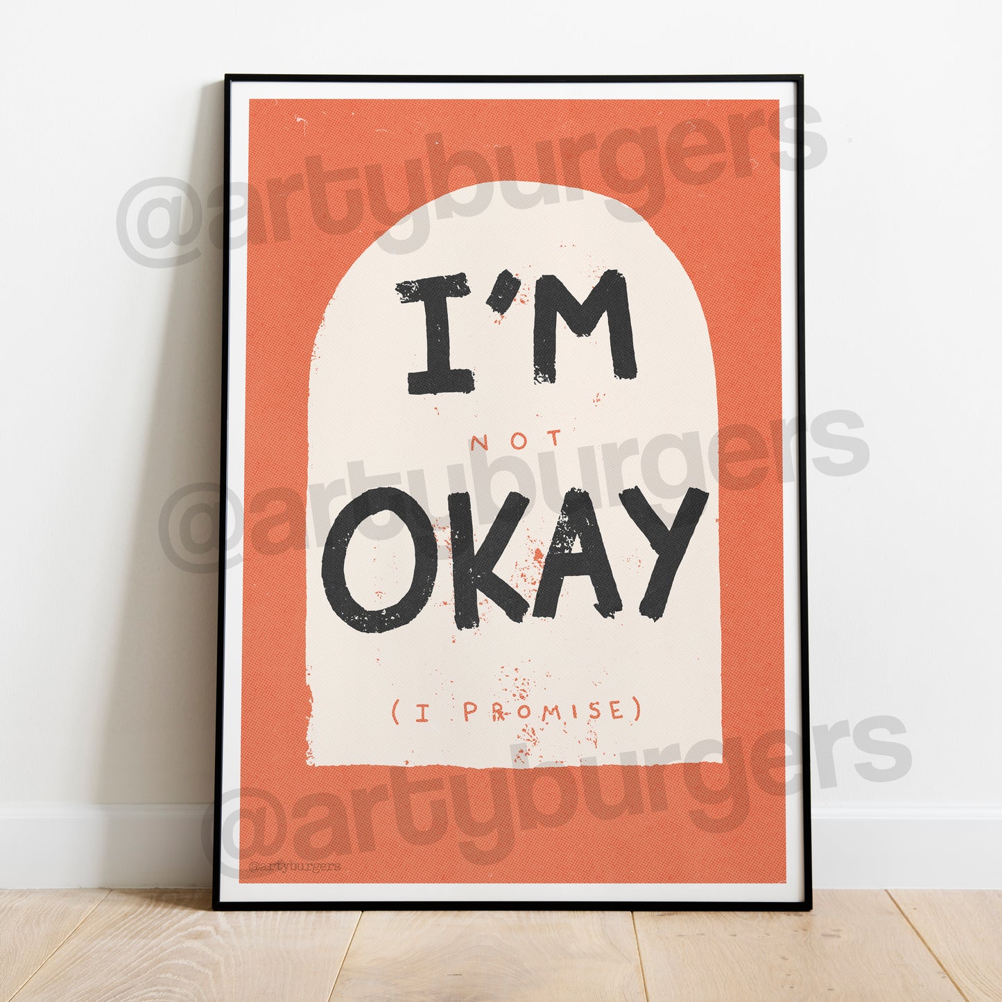 I'm Not Okay (I Promise) music art print