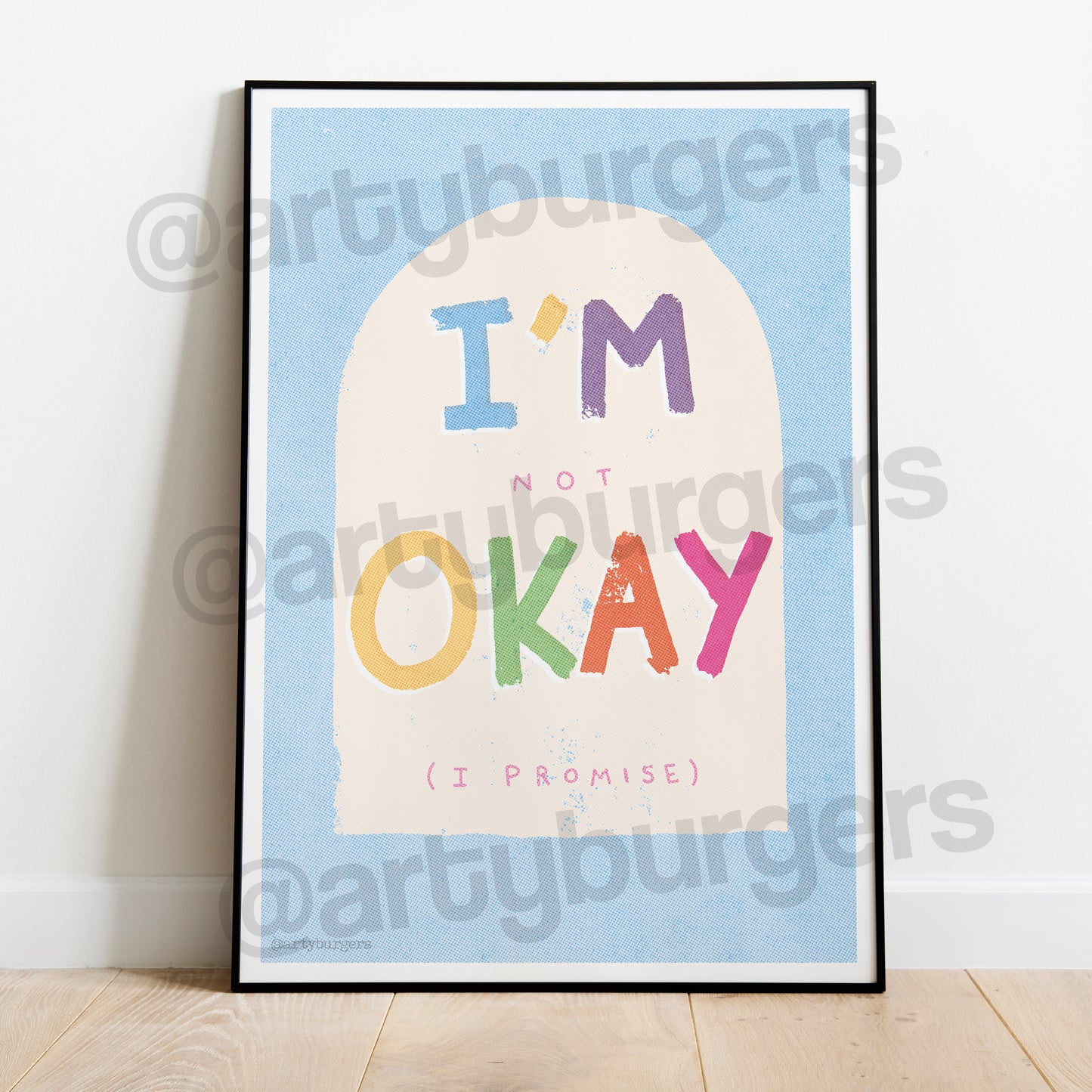 I'm Not Okay (I Promise) music art print