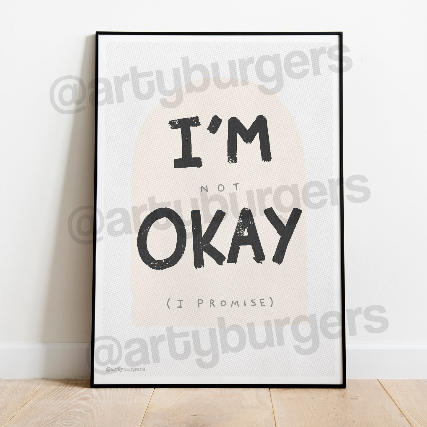 I'm Not Okay (I Promise) music art print