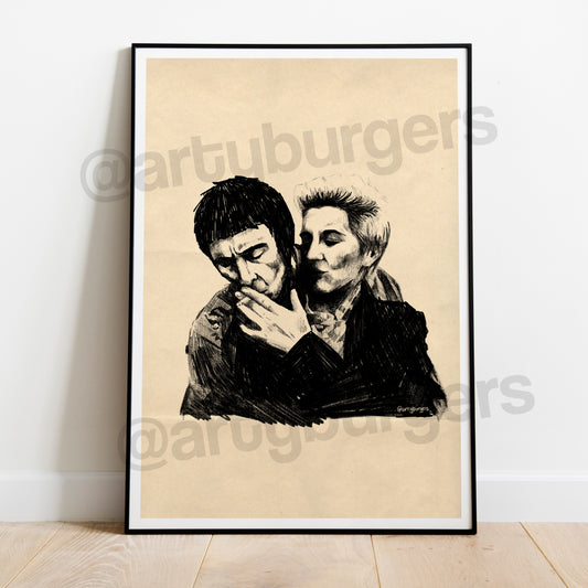 Woody & Lol - This is England art print