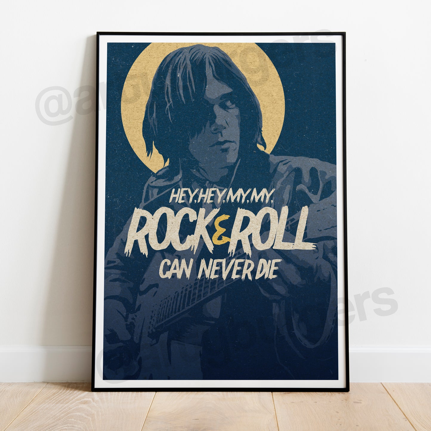 Hey Hey My My music art print