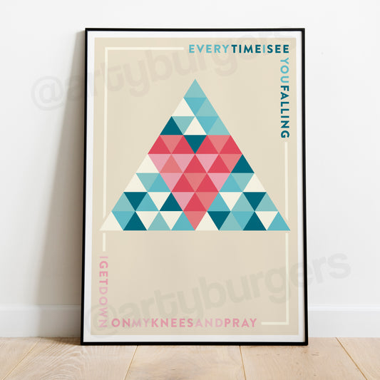 Bizarre Love Triangle music art print