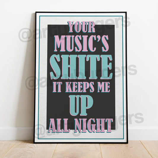 Married With Children music art print