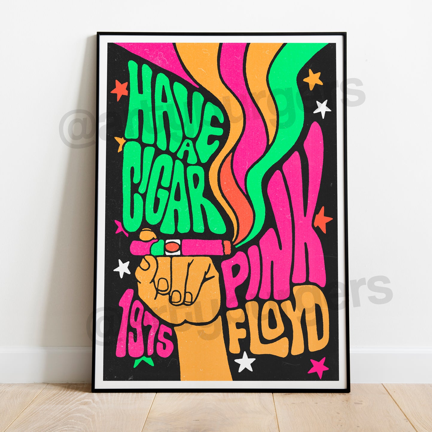 Have a Cigar music art print