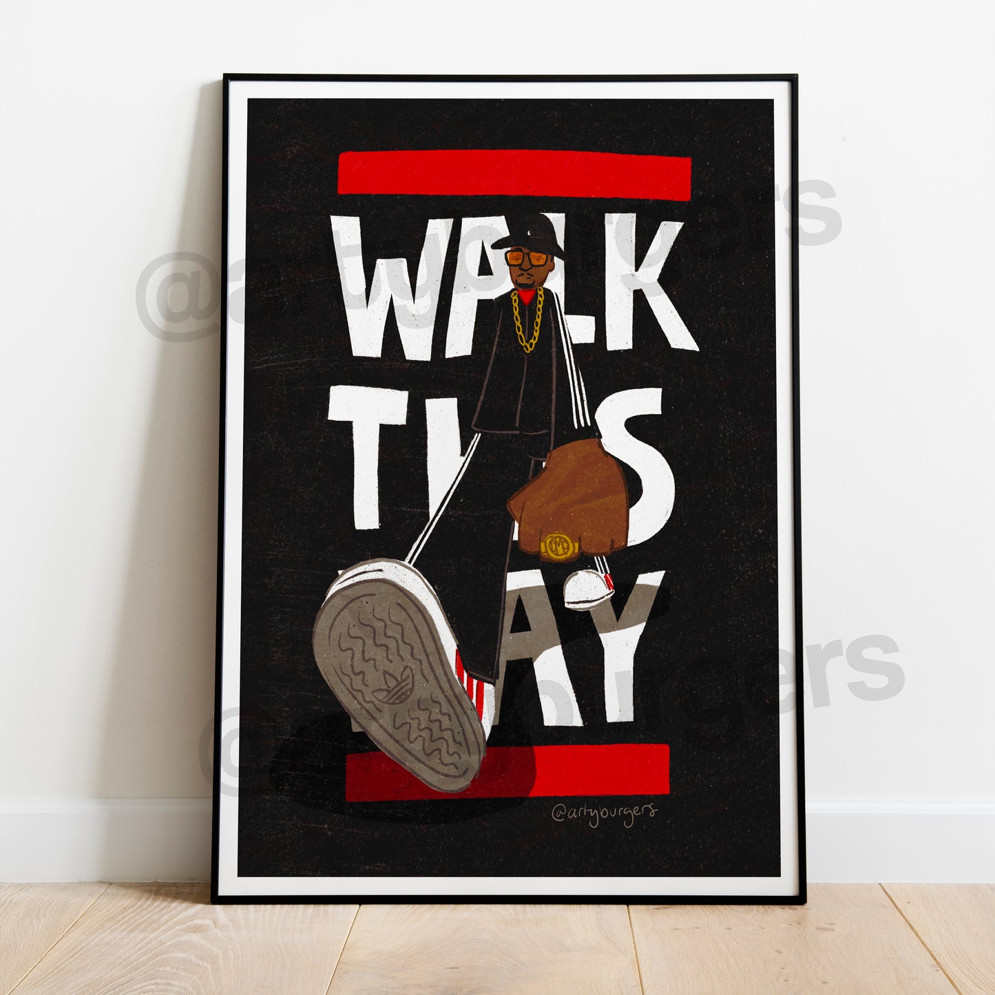 Walk This Way music art print