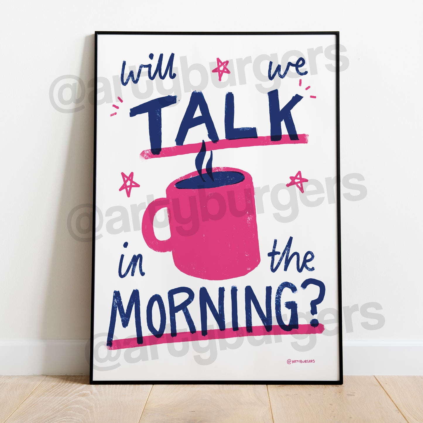 Will We Talk in the Morning? music art print