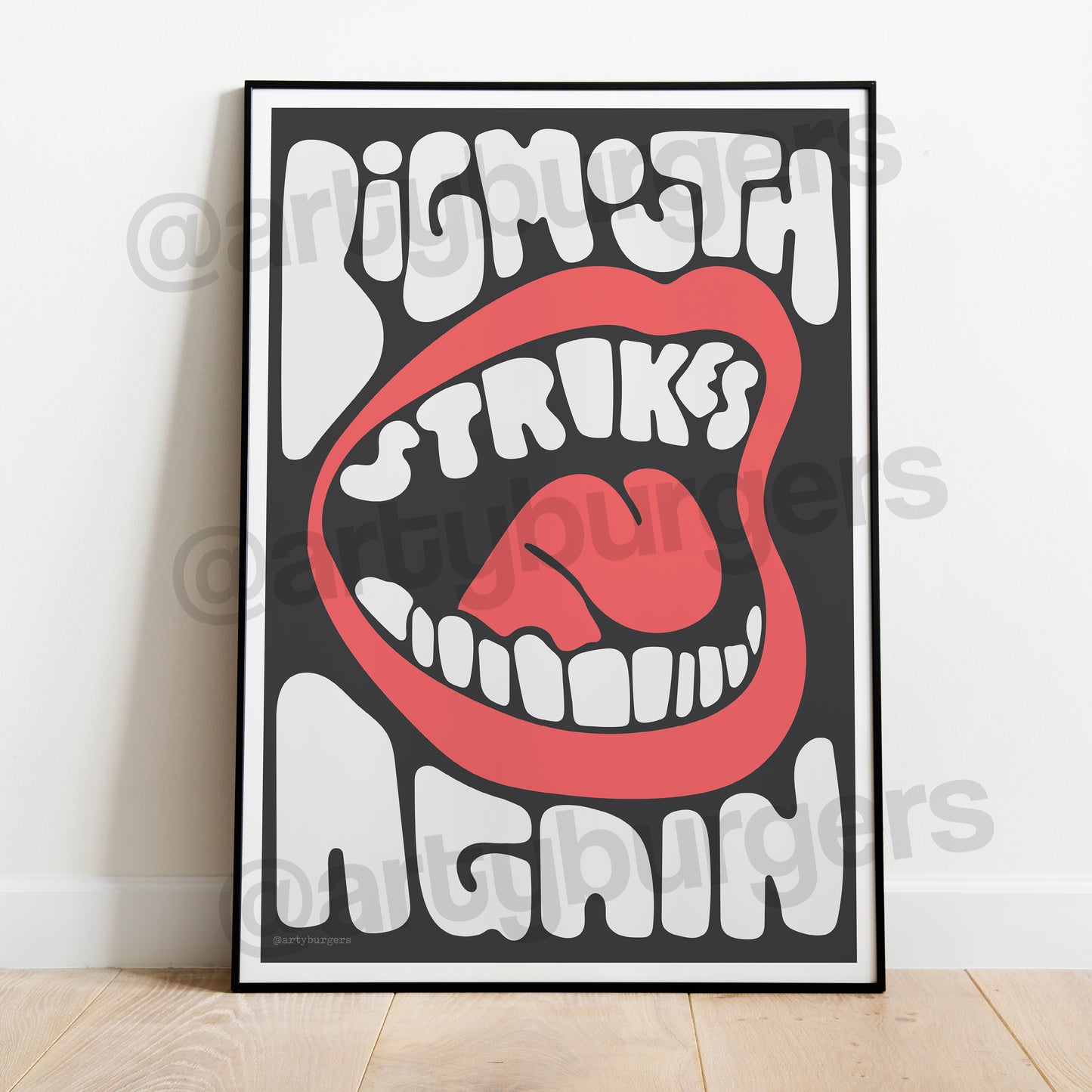 Bigmouth Strikes Again music art print