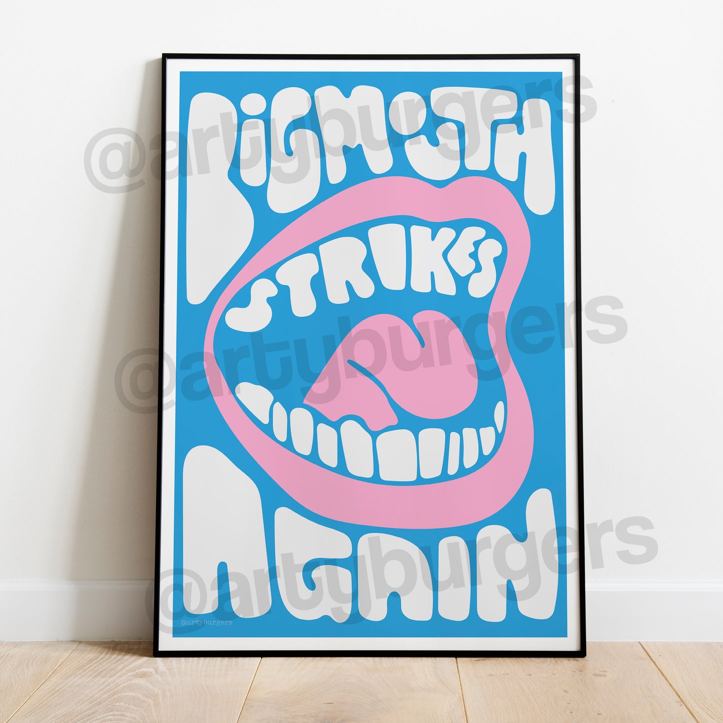 Bigmouth Strikes Again music art print