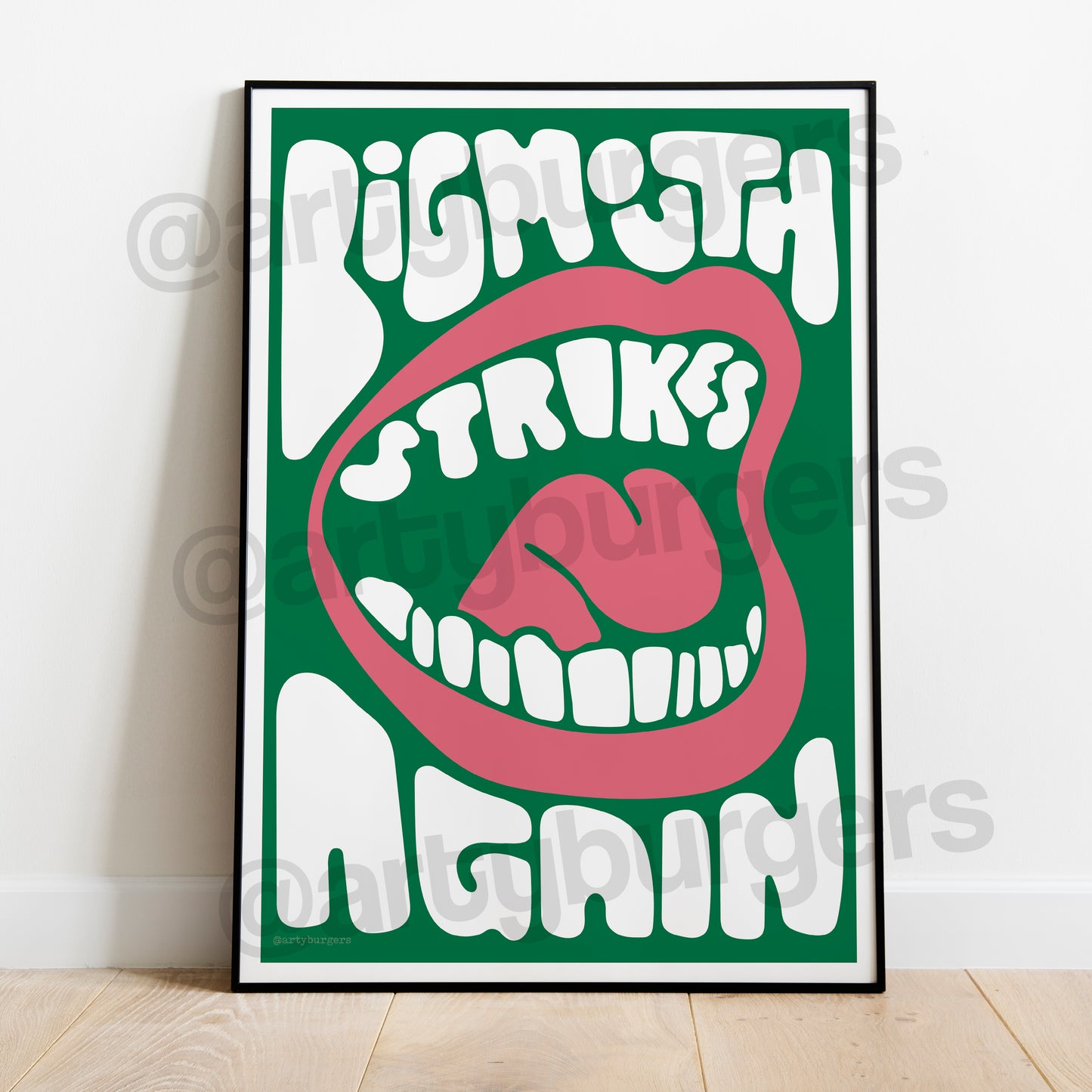 Bigmouth Strikes Again music art print