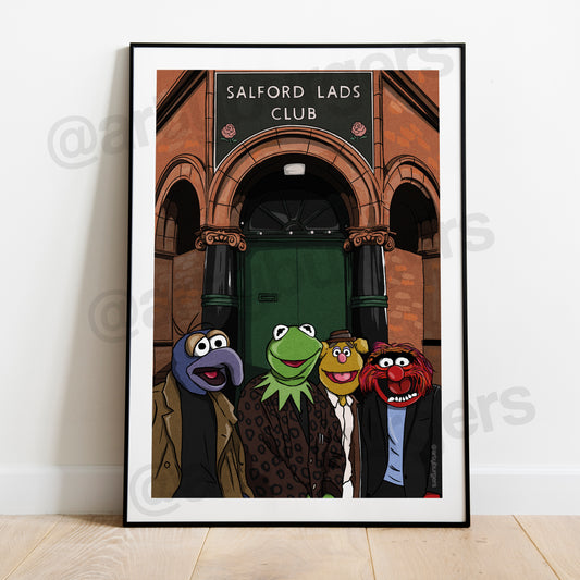 Muppets Salford Lads Club music art print