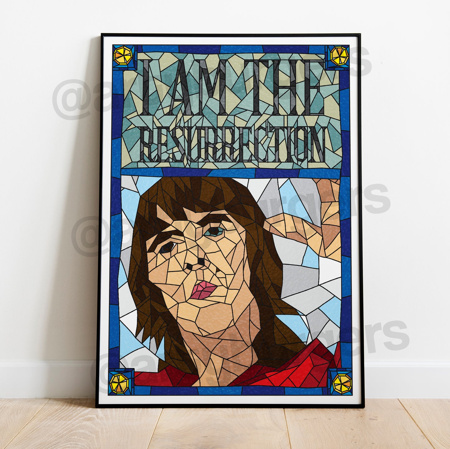 I Am The Resurrection music art print