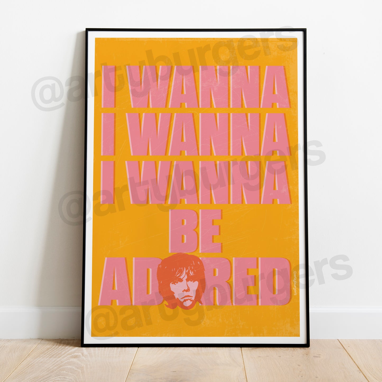 I Wanna Be Adored music art print