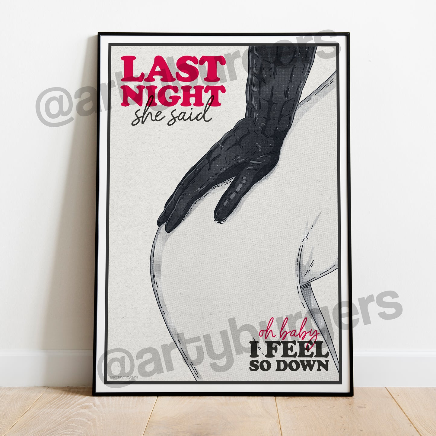 Last Nite music art print